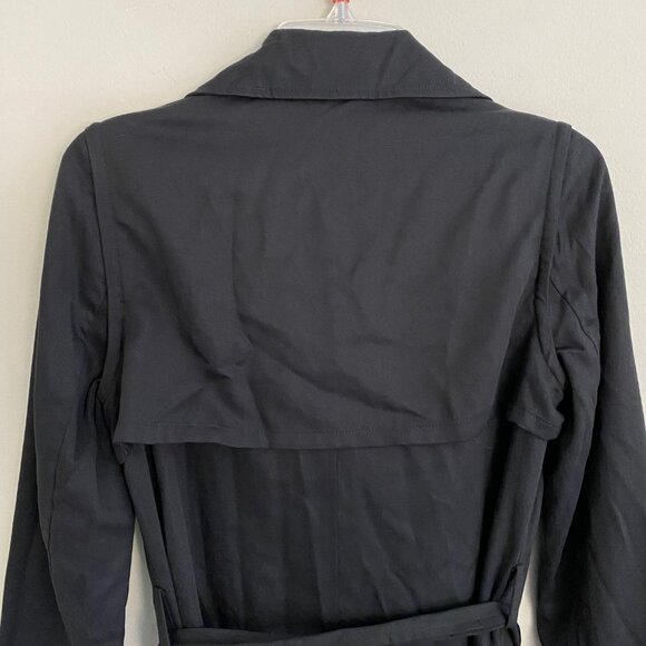 Vetta Capsule The Trench Black Coat Convertible Sleeveless Sz XS - Picture 7 of 15